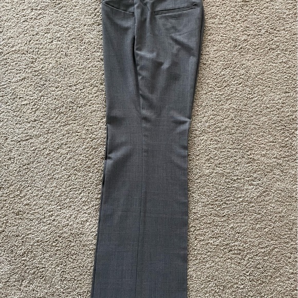 Gap Women's Black Plaid Dress Pant Curvy Fit Flared Leg Mid-Rise Size 10 Regular - Picture 2 of 2